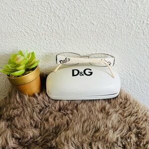 🕶 Dolce & Gabbana White Eyeglass Frames – Stylish & Authentic